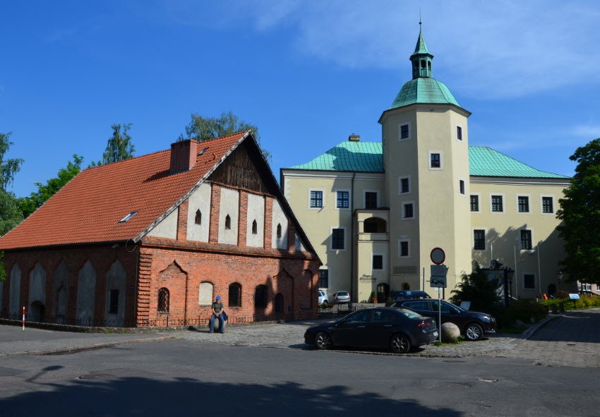 Zabytkowy zamek w Słupsku, Poland
